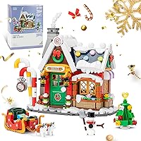 2023 Christmas Decorations House Toys Building Kit,Xmas Tree/Sled/Snowman in/Outdoor Christmas City House Building Block Gift for Kids 6+ (788PCS)