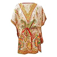 Women's Plus Size Kaftan V Neck Polyester Caftan Kimono