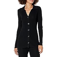 The Drop Women's Constance Rib Button-Down Sweater