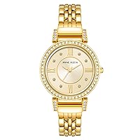 Anne Klein Women's Premium Crystal Accented Bracelet Watch, AK/2928