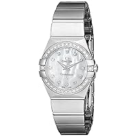 Omega Women's Mother-of-Pearl Dial Diamond Accent Watch (123.15.24.60.55.001)