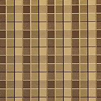 B0140B Brown and Green Checkered Silk Satin Look Upholstery Fabric by The Yard- Closeout