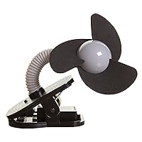 Dreambaby Clip On Stroller Fan, Black w/Silver