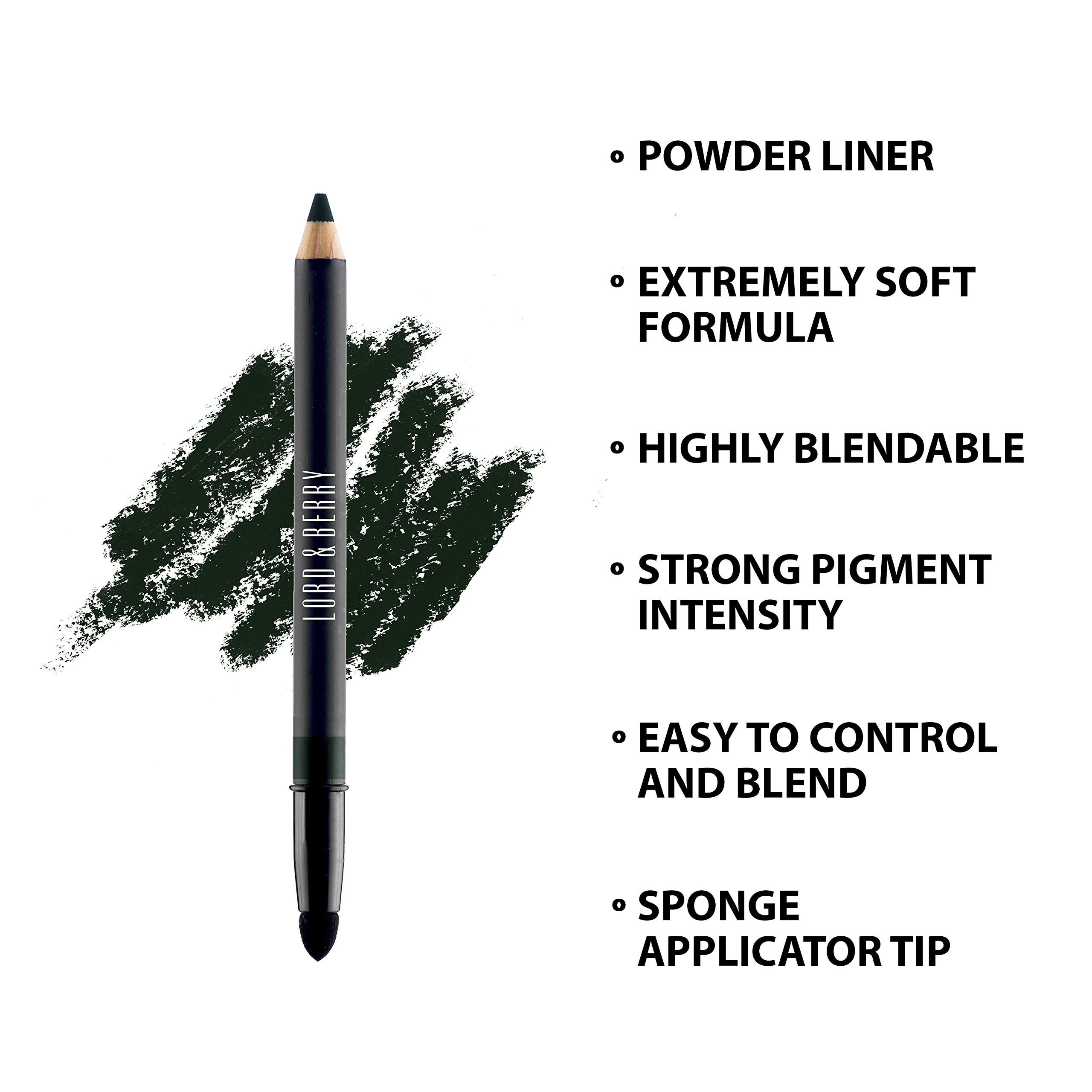 Lord & Berry VELLUTO - Powdery Smooth Shadow Eyeliner Pencil, Soft Smooth & Long Lasting Weightless Formula With Blending Tip Eye Liner - Easy To Use Eye Makeup