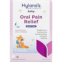 Naturals Baby Nighttime Soothing Tablets with Chamomilla, Natural Relief of Oral Discomfort, Irritability, and Swelling, 125 Count