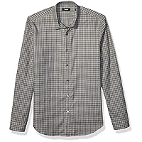 Theory Men's Irving Visby Shirt, Ice Green Check, XS
