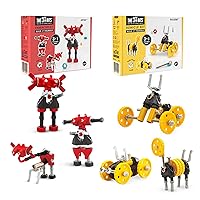 Vehicle+ Robot Collection: STEM Toys for Kids 6+, Cute Creative Robot Toy Building Sets for Girls and Boys, STEM Building Toys Engineering Kit