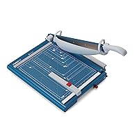Dahle 00.46.00565 Guillotine Paper Cutter, Blue, Metal Alloy Steel Rubber