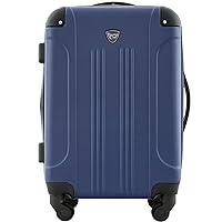 Travelers Club Chicago Hardside Expandable Spinner Luggages, Navy Blue, 20