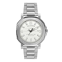 Ted Baker Actonn Stainless Steel Bracelet Watch (Model: BKPACS2049I), Silver/White