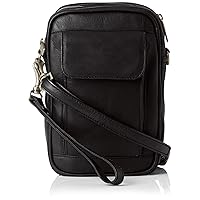 Male Bag with Organizer Inside, Black, One Size