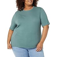 Amazon Aware Women's Modal Ribbed Elbow Sleeve Crew Neck T-Shirt (Available in Plus Size)