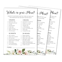 50-Pack Floral Brunch & Bubbly Whats on Your Phone Bridal Shower Game Wedding Shower Bachelorette Party Bulk Activity Game Cards