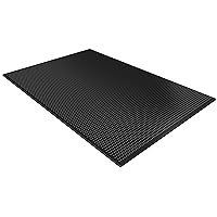 Signature Fitness Heavy Duty Thick Real Rubber Mat Exercise Equipment Floor Mat, 6 ft. x 4 ft., 3/4