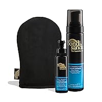 Bondi Sands 1 Hr Express Face + Body Bundle | Includes Sunless Foam + Face Mist and Reusable Application Mitt for a Flawless Finish ($54 Value)