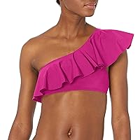 Trina Turk Women's Standard Atlas One Shoulder Ruffle Bandeau