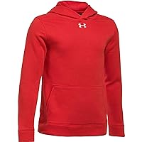 Under Armour Boys' UA Hustle Fleece Hoodie Youth X-Large Red