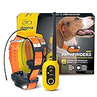 Dogtra Pathfinder 2 GPS Dog Tracker e Collar LED Light No Monthly fees Free App Waterproof Smartwatch Control Satellite Based Real Time Tracking Long Range Multiple Dogs Smartphone Required