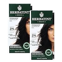 Herbatint Permanent Hair Color Brown 2N, 4.56 oz (2 pack)