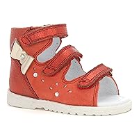 Girls Orthopedic Leather High Sandals with Arch and Ankle Support 81803/ST4 Red (Toddler/Little Kid)
