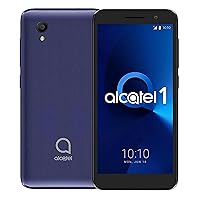 Alcatel 1 (2021) 4G LTE Unlocked 5 inch 5MP Flash 5033E Quad Core Factory Unlocked Worldwide (NOT VERIZON Boost Cricket) Desbloeado Android 11 (Blue), 16GB