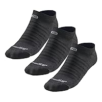 R-Gear Drymax No Show Running Socks For Men and Women, Ultra-Thin | Breathable, Moisture Control & Anti Blister | L, Black, 3 Pack
