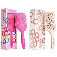 Professional Vented Hair Brush - Detangler Brush, Paddle Brush