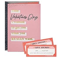Hallmark Funny Valentines Day Card with Couples Coupons (Modern Romance) for Husband, Wife, Spouse, Partner