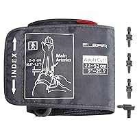 Extra Large Blood Pressure Cuff, ELERA 9”-20.5” Inches (22-52CM) XL Replacement Cuff for Big Arm, Compatible with Omron BP, Cuff Only