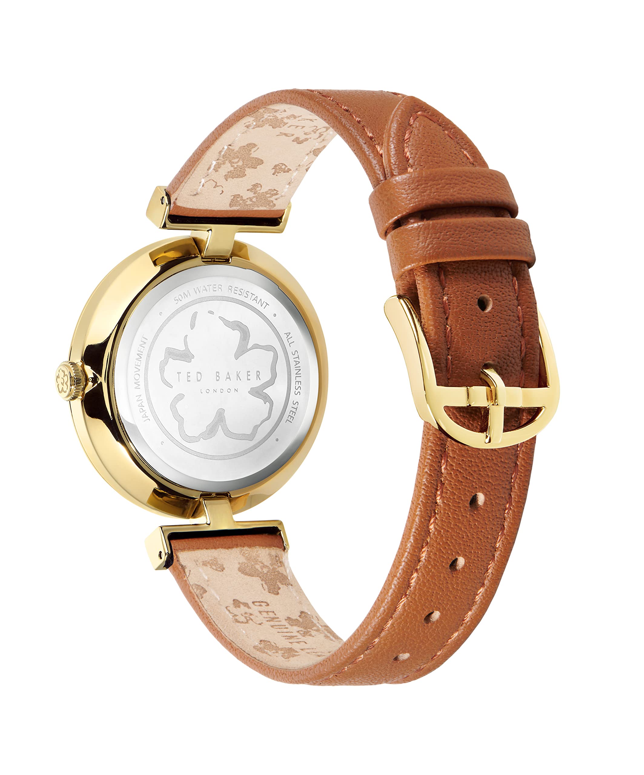 Ted Baker Darbey Tan Leather Strap Watch (Model: BKPDAF2059I)