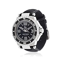 Guess Collection GC X79006G2S Sport Chic Black Leather Men's Watch