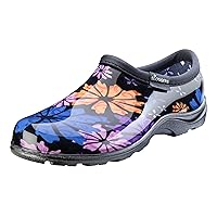 Sloggers Waterproof Garden Shoe for Women – Outdoor Slip On Rain and Garden Clogs with Premium Comfort Insole, (Flower Power), (Size 7)