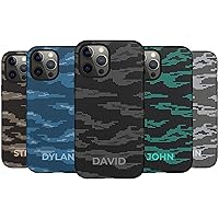 Custom Name Digital Camo Case for Men, Personalized Name Case, Designed ‎for iPhone 15 Plus, iPhone 14 Pro Max, iPhone 13 Mini, iPhone 12, 11, X/XS Max, ‎XR, 7/8‎