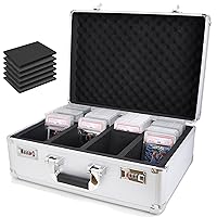 160+ 4 ROW Graded Card Storage Box; Durable Sports, PSA and Pokemon Storage Box - Organizer Slab for Your Collection - For Baseball, Football, TCG, MTG Cards - Top Loader Design