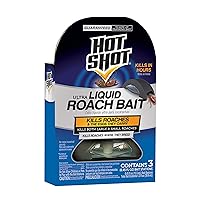 Ultra Liquid Roach Bait, Kills in Hours, 6 pack including 3 units Per Pack