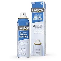 ScarAway Silicone Scar Spray, Touch-Free Application Scar Care for Keloid & Hypertrophic Scars, Reduces Redness, Itching & Discomfort, 3.4 Fl Oz