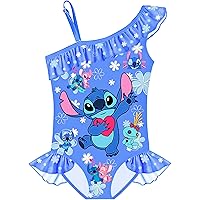 MOTHAF Toddler Girls Cartoon Cute Character Swimsuit Princess One Piece Bathing Suit Kids Ruffle Swimwear Summer Beach Gift