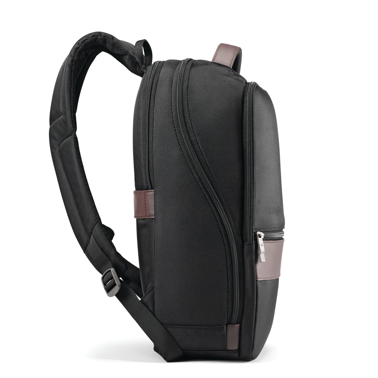 Samsonite Kombi Business Backpack, Black/Brown, 16.25 x 10.5 x 5-Inch
