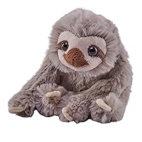 Wild Republic Pocketkins Eco Sloth, Stuffed Animal, 5 Inches, Plush Toy, Made from Recycled Materials, Eco Friendly
