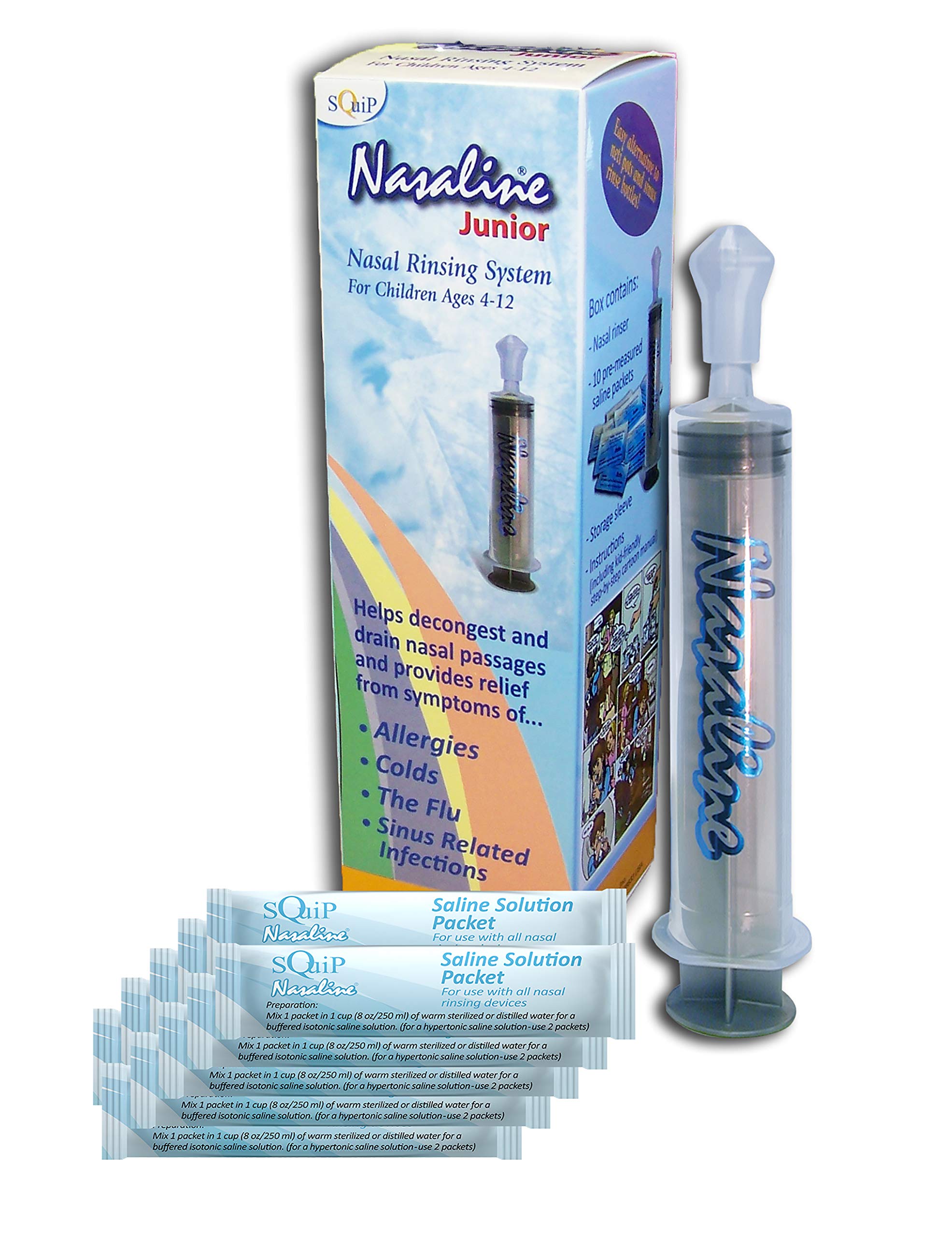 Squip Nasaline Junior Nasal Rinsing System, 3.1 Fl Oz (Pack of 1)