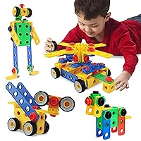 ETI Toys STEM Learning Original Educational Construction Engineering Building Blocks Set for 3, 4 and 5+ Year Old Boys & Girls | Creative Fun Building Toys for Kids Kit, STEM Toys Gift (101 PCS)