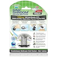 SinkShroom Ultra Revolutionary Bathroom Sink Drain Protector, Stainless Steel
