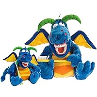 Kids Tooth Brushing Dragon Plushies Set Helps Children Learn to Care for Their Mouth and Teeth. Large Al E Gator Plush Bundled with Small Allie Gator. Download Activities Designed to Match