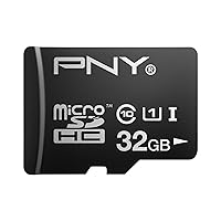 PNY Turbo Performance 32GB High Speed MicroSDHC Class 10 UHS-1 Up to 90MB/sec Flash Card - P-SDU32GU190-GE (OLD MODEL)