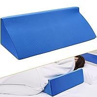 Wedge Pillow for Side Sleepers, Medical Triangle Pillow for Pregnancy, Body Positioners Inclined Positioning Wedge for Elderly, Leg Elevation Pillows for After Surgery, Foam Wedge（Blue）