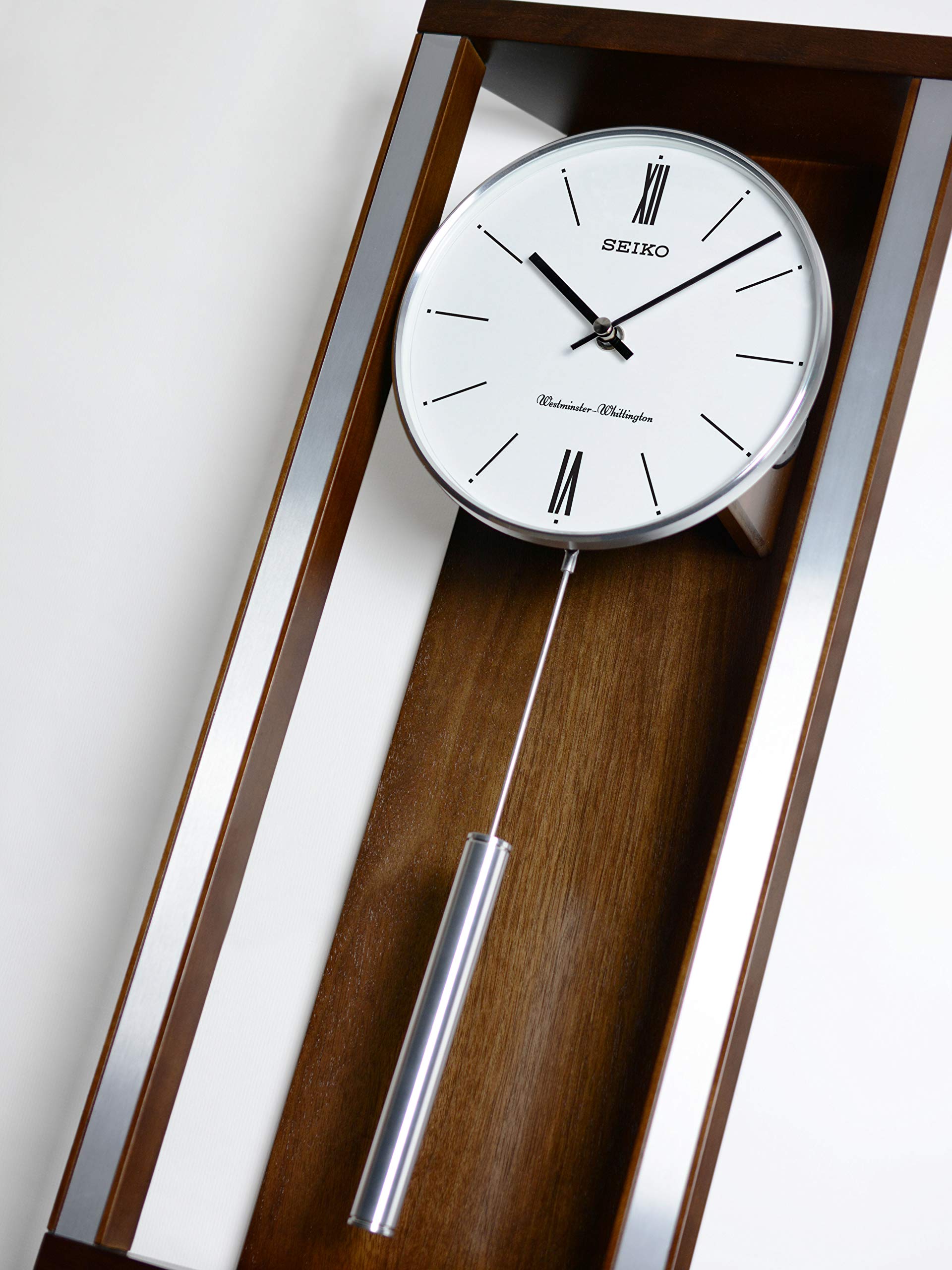 Mua SEIKO Modern & Sophisticated Wall Clock with Pendulum and Dual Chimes  trên Amazon Mỹ chính hãng 2023 | Fado