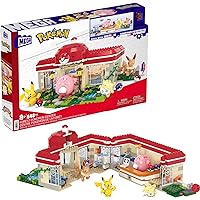 MEGA Pokémon Action Figure Building Toys, Forest Pokémon Center with 648 Pieces, 4 Poseable Characters, Gift Idea for Kids