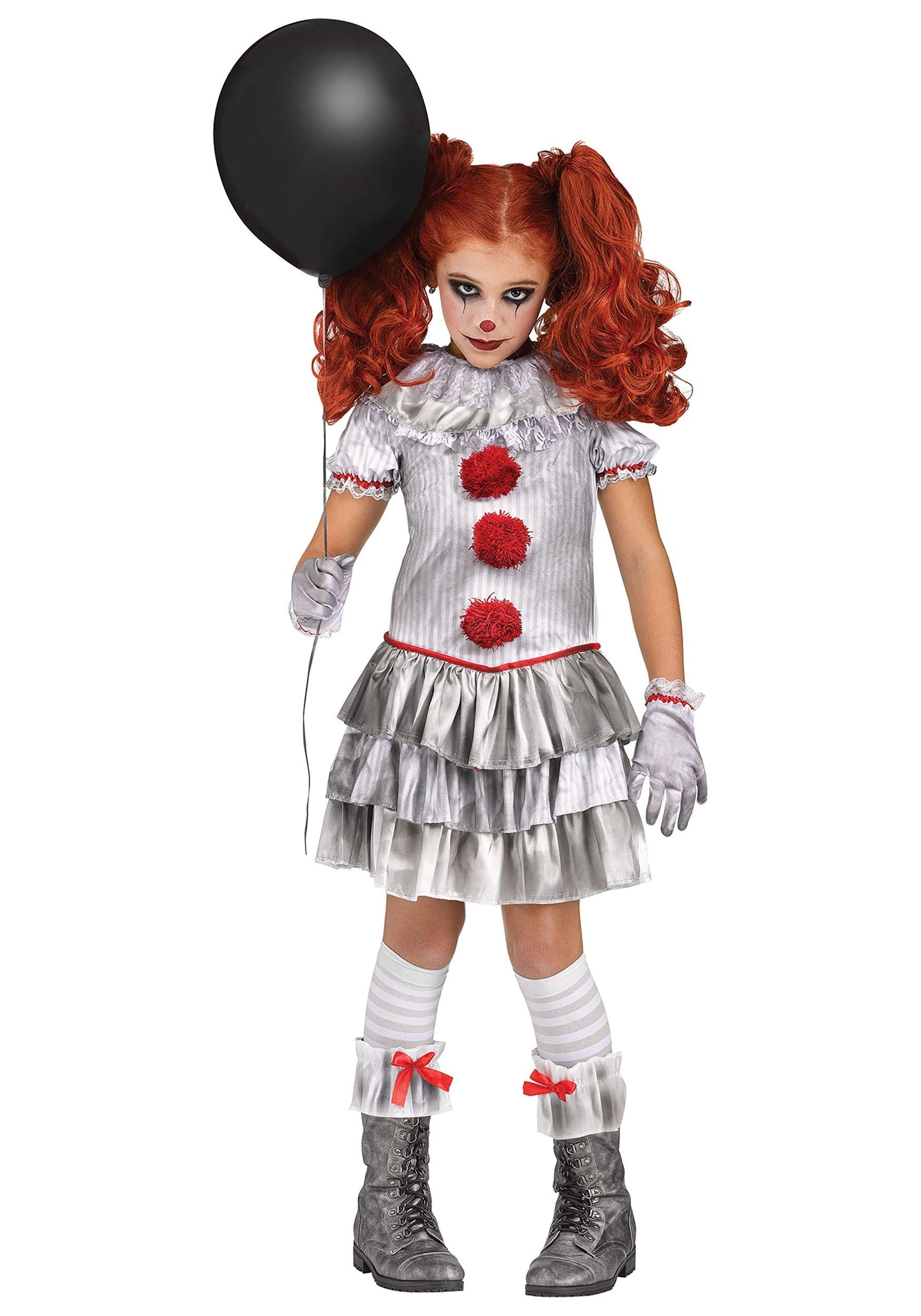 Fun World 119322 Girls Carnevil Clown Costume