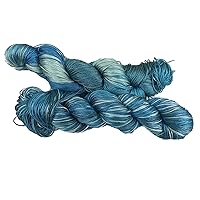 3 Ply 100% Mulberry Silk Lace Weight Yarn | Perfect for Knitting & Crocheting and Weaving | Premium Quality Silk Yarn for Luxurious Creating Projects.(50 Grams – 260 Yards, Sky Blue)