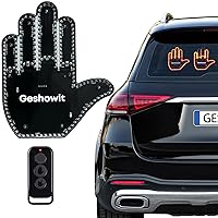 Car Accessories for Men, Fun Car Finger Light with Remote - Give The Love & Wave & Bird to Drivers - Ideal Gifted Car Accessories, Truck Accessories, Car Gadgets & Road Rage Signs for Men and Women